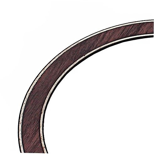 Gxb11 Holzgitarrenrosette Gebogene Streifen, Schalllocheinlage 109 Mm | Kaffeefarbene Ausführung, Leicht Anzubringen und Wieder zu Entfernen, 1 Stück für Zubehör im Klassischen Bereich