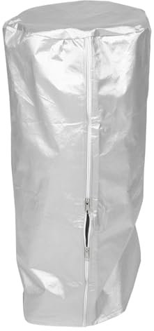 CIYODO 15kg Gas Cylinder Protector Cover Waterproof Gas Tank Uv Protection Sleeve Outdoor Camping Weatherproof Storage Bag Silver 33cm Diameter 70cm Height