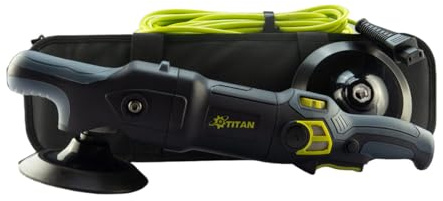 Poliermaschine Rotation Titan PRP14-1 125 C - mit abnehmbarem Kabel - – 1200 W, Ø 125 & 150 mm
