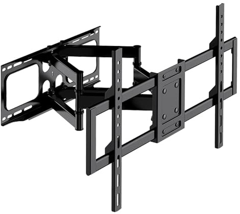 Futura Full Motion TV Wall Bracket for 32–80 Inch TVs, VESA 600x400 | Supports TVs up to 70kg with ±120° swivel, +8°/-5° tilt, 65–430mm extension, reinforced steel and VESA up to 600x400mm