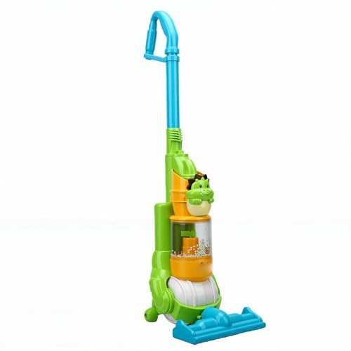 Julihai Giocattolo per Aspirapolvere per Bambini, Elettrico Ricaricabile con Effetti Sonori e Spazzamento Motorizzato per Far Finta di Giocare (Dinosauro)