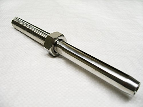 M8 RH 5MM Wire Stainless Steel Swage Screw Terminal - Swaged Screwed Stud