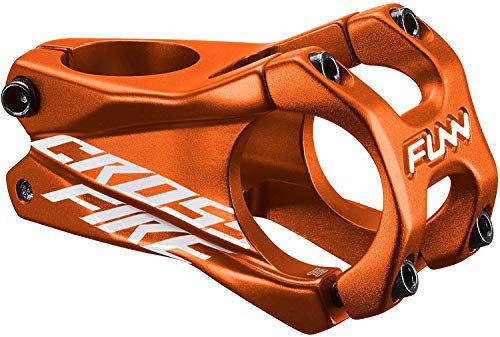 Funn Crossfire Mountainbike Vorbau mit 35mm Lenkerklemmung - Langlebiger und Leichter Legierungs-Vorbau für Mountainbike und BMX-Bike, Länge 50mm Vorbau (Orange)