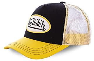 Von Dutch Casquette, Baseball Avec Filet Unisex Cap schwarz/gelb