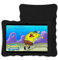 LAMZIEN Cover Custodia Protettiva Case in Pelle Silicone Regolazione Multi-Angolo Adatto per LAMZIEN LNMBBS TOSCIDO BEISTA ecc.Tablet 10 Pollici (Nero)
