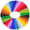 Tweal Nylon Reißverschlüsse, Reißverschluss aus Nylon, zum Nähen und Basteln, 25 Farben, 23 cm