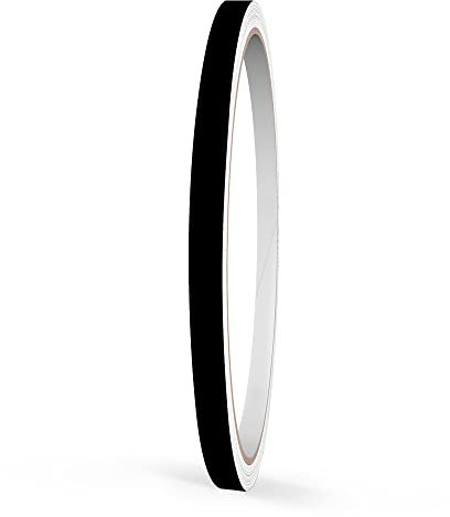 Motoking Strisce Decorative, Nero Opaco, 10 mm Larghezza, 10 m Lunghezza, RAL 9005, Adesivo Pellicola Foglio Auto Barca Moto Camper Autocaravan