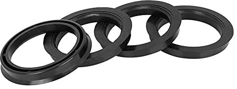 X AUTOHAUX 4stk.Kunststoff Radnaben Zentrierringe Zentrierung für Radnabe 72.6-57.1mm Schwarz