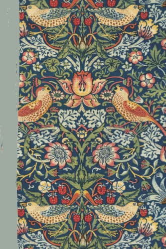 Lined Notebook | Bumper 200 lined pages | William Morris Design Notebook | 6” x 9” | Perfect Gift | Designer Stationary