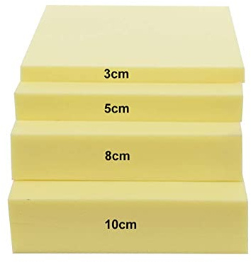 Coussin de banc/matelas/sol de rechange en mousse expansée - XL (60/150/180/200 cm) - Rembourrage en mousse haute densité