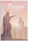Vintage Prag Sonnenuntergang Reise Poster Leinwand Kunst Poster Geschenk Wanddekoration Gemälde Poster Dekorative Poster