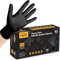 TITANflex Gants d'examen jetables en nitrile, 6 mil, noir, boîte de 100 carats, gants jetables très résistants, gants de cuisine, gants de mécanicien, gants sans latex, gants en caoutchouc de qualité