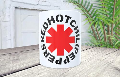 Genérico Mug personnalisé pour les amateurs de rock Red Hot Chili Peppers, idéal pour offrir à tout bon fan de musique.