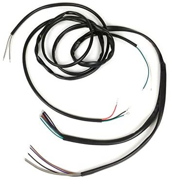 BGM Kabelbaum kompatibel für Vespa V50 (V5A1T) Zündgrundplatte mit 2 Spulen, außenliegender Zündspule, ohne Bremslicht