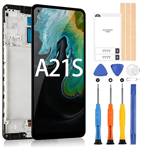 LCD Display für Samsung Galaxy A21s A217 SM-A217F 6,5 Zoll Touchscreen Replacement Digitizer Assembly mit Reparatur Kit (nicht für A21)