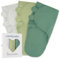 Comfy Cubs Easy Swaddle Blanket, 3 Pack - 100% Cotton Swaddle Set, Small for 0-3 Months Infants, Breathable and Durable Sleep Sack, Newborn Baby Gifts - Stone, Sage, Azul