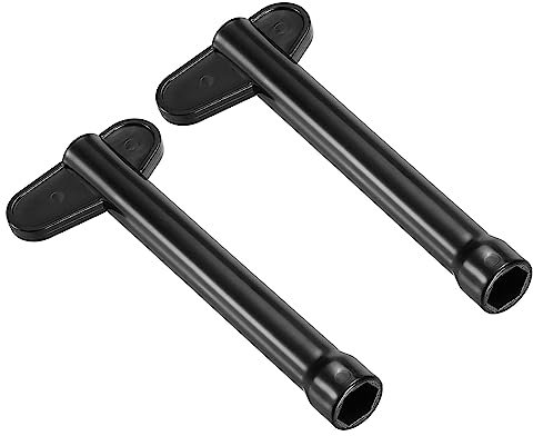 PATIKIL Faucet Installer Socket, M11 Wrench Plumbing Tool for Bowl Bathroom Basin Sink, Black 2 Pack