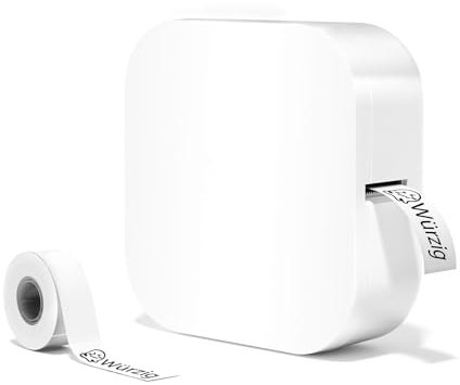 Odaro Q30 Bluetooth Mini Etikettendrucker - Kabelloser Tragbarer Kids Label Printer für iOS und Android für Zuhause, im Büro und in kleinen Unternehmen (Weiß)