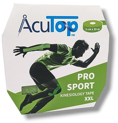AcuTop Pro Sport Kinesiologie Tape XXL, 5cm x 35m (Apfelgrün)