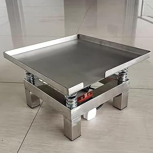 Sayoc Beton-Rütteltisch – Kleiner Rüttelschüttler für Tests – Mini-Vibrationsplattform aus Edelstahl – Prüfstand mit 3000 U/min und Blockvibration,35 * 35 * 22cm-110V