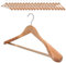 20 x Kleiderbügel Holz VonBueren | 45 x 22,5 cm breit je Bügel/Holzbügel | stabile Holzkleiderbügel | Anzugbügel, Hose, Hemden