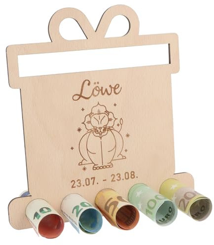 Spruchreif | Originelle Geldgeschenke | Geldgeschenk Löwe| Geschenke aus Holz | Geburtstagsgeschenk Löwe
