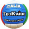 CUCUBA Volleyball Beach Volley Power Modell mit italienischem Wappen (weiß rot grün) für Training oder Spiel Durchmesser 21 cm
