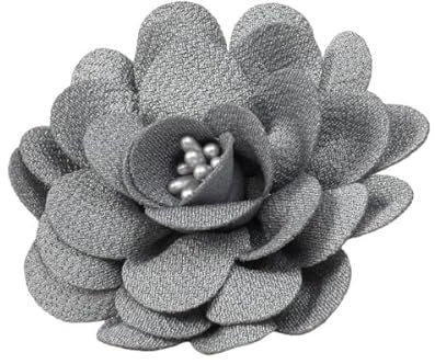 MYMERCERIE Broche Fleur 8,5cm Gris