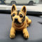 Generic Niedliche Hunde Wackelfigur Auto, Hunde Wackelkopf Armaturenbrett Deko, Lustiges Hunde Ornament Wackel Dackel Auto Zubehör Innen Geschenk Für Hundeliebhaber, OM7111RG5BCUSFQEJF