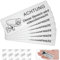 Vueinrg [6 STK] Achtung Videoüberwachung Schild,85x30mm Selbstklebend Aluminium Schild Warnschild Kamera überwachung Schild, Achtung Privatgrundstück Tag, Aluminium Rostfrei