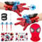 Spid-er Launcher Handschuh, Kids Spid-er Hero Handschuhe mit Maske und Aufkleber, Spid-er Web Shooter, Spid-er Netzwerfer, Handgelenk Spielzeug Set, Spielzeug Held Launcher für Cosplay