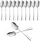 12 Piezas Cucharas Soperas, Cuchara de Mesa, Cucharas de Acero Inoxidable, para el hogar, restaurante, uso diario, apto para lavavajillas