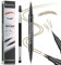 Augenbrauenstift - Augenbrauenstift Wasserfest, Microblading Augenbrauenstift 2-in-1 Dual-Ended Eyebrow Pencil mit 2 Micro-Gabelspitzen & präziser Pinselspitze für natürliche Augenbrauen, Hellbraun