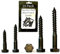 M6 x 50mm - Black Stainless Steel - Hex Head Coach Screw Bolts - Perfect for TV/Wall Mounting Brackets, Shelving, Wood, Decking, Mansonry/Bricks, Concrete, Indoor and Outdoor Projects - 10 Pack