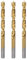 HARFINGTON 3pcs Brad Point Drill Bit 6.5mm(1/4) Dia Straight Round Shank Drill Metric Brad Point Spiral Twist Drill Bits for Carpenter Woodworking Plastic Rubber, Golden