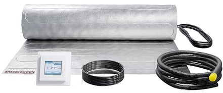 STIEBEL ELTRON elektrische Fußbodenheizung für Laminat und Fertigparkett, Komplettset 9 m², 140 W/m², FTD 140/9 Set Plus, 205744
