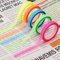 5 Rollen Highlight Strips Haftnotizen, Abnehmbare Fluoreszierende Farbige Tags, Klebezettel Klein, Transparentes Klebeband Notizzettel Textmarker-klebeband Für Lehrer Schüler Klasse Büro (0,6cm X 5m)