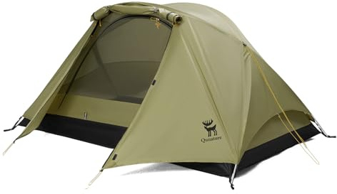 Qunature Campingzelt 2 Personen, Rucksackzelt Wasserdicht & Winddicht