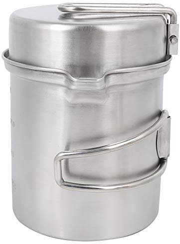 Pentole da Campeggio, Acciaio Inossidabile con Impugnatura da Campeggio in Ghisa per Escursioni in Campeggio