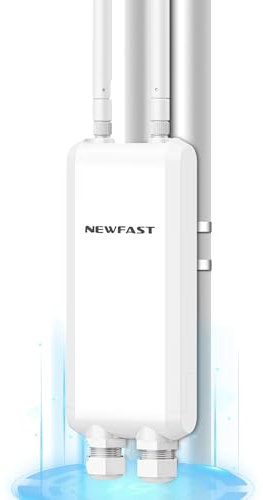 NEWFAST 1200Mbps Outdoor Wireless Access Point, Dual Band Weatherproof WiFi Access Point 5GHz 867Mbps+2.4GHz 300Mbps, 1000Mbps WAN/LAN, support Passive PoE, AP/Router/Bridge Mode