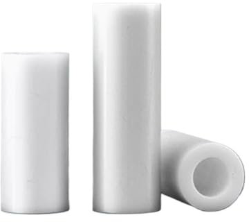 SINEKY Lot de 30 ou 50 piliers isolants Blancs M3/M4, en Plastique, traversants, Manchons en Nylon, entretoises(2mm,7xM3-50pcs)