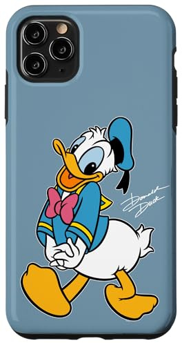 Disney Donald Duck Retro Character Silly Pose Trip Matching Case for iPhone 11 Pro Max