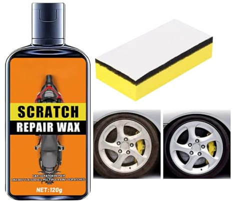 Polierpaste - Professionelle Metallpolierpaste, Felgenreiniger in mehreren Oberflächen | Auto und Motorrad Rad Polieren, Edelstahl Reiniger für Fahrzeug