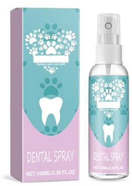 Pet Oral Tartar Remover Spray for Dogs,Easy to Use Pet Teeth Cleaning Solution,Pet Dental Tartar Remover with Gentle Oil Formula,Promote Pets Healthy Gums Freshen Breath