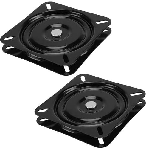 SENJEOK 2 PCS 17.65 x 2.5 cm Seat Swivel Bearing Plate, Ball Rotating Turntable for Chairs and Bar Stools
