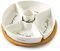 Riviera Maison - Tapas y Más Party Plate - Tapas-Schale mit Separaten Fächern und Text - Getränkeservice - Porzellan, Holz - Weiss Weiss - (ØxH) 22x7