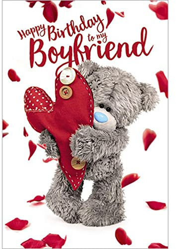 Me to You Happy Birthday Boyfriend 3D Card,Mixed,Size:6x9,ALM93026