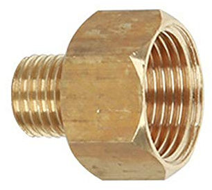 Pressure Washer Adapter BE-TOOL 1PCS Brass Pressure Washer Coupling Adapter Screw Hose Joiner (22mm Female to 14mm Male-Flat)