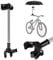 Flexzion Schirmhalter für Fahrrad Elektro-Fahrrad, Regenschirm Halterung für Kinderwagen, verstellbarer Regenschirmhalter Winkelhalter Ständer für Outdoor Golf Trolley Buggy Rollstuhl Stuhl Rollator