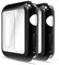 Simpeak 2-Stück Hülle Kompatibel mit Apple Watch 44mm Series 6/SE/5/4, Schutzhülle Leicht Weiche Silikon Ultradünne TPU Case Kompatibel für iWatch 44mm - Schwarz